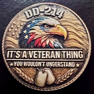 DD-214 Veteran Challenge Coin